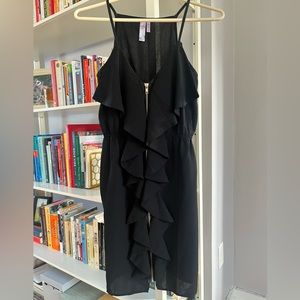 Black zipped cocktail dress